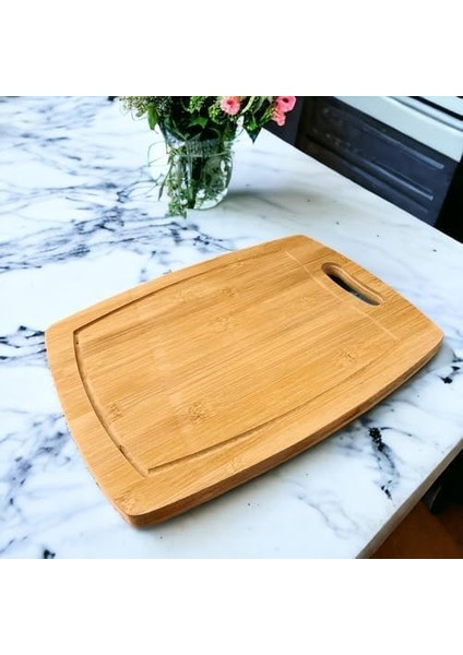 Bambu Kesme Tahtası Antibakteriel Yıkanabilir Doğrama Tahtası Dikdörtgen 34X24 cm fiyatları
