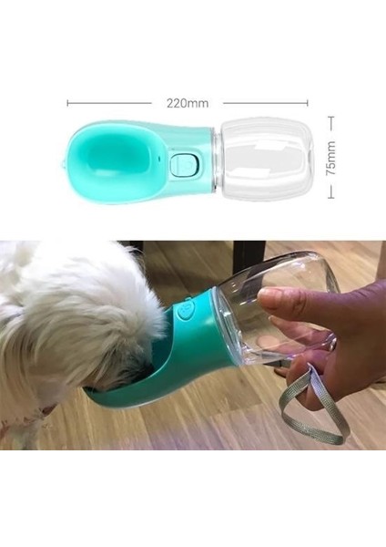 ® Taşınabilir Evcil Hayvan Suluğu Seyahat Kabı Kilitlenebilen Su Sızdırmaz Kap 350 ml indirimleri