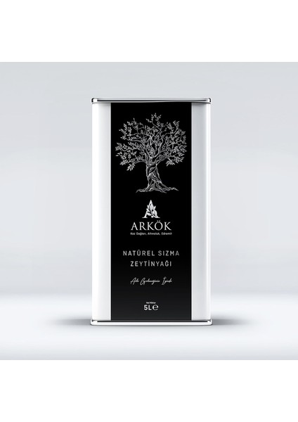 Arkök Natürel Sızma Zeytinyağı 5 Lt - Kuzey Ege - Soğuk Sıkım fiyatları