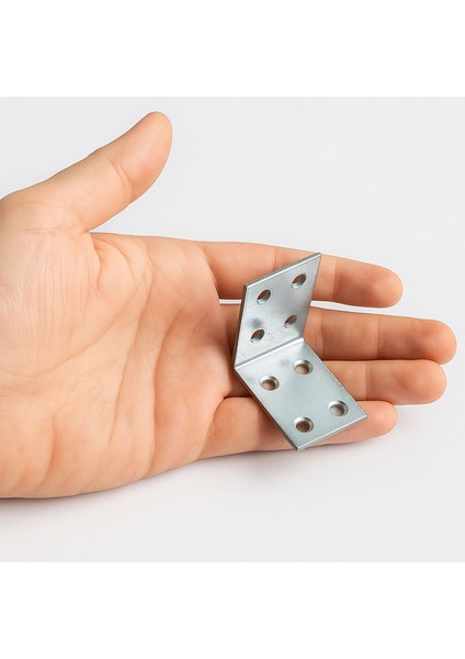 Metal Köşebent L Demiri (25 Adet) 30X40X40 mm Mobilya Duvar Sabitleme Gönye Bağlantı Aparatı fırsatları