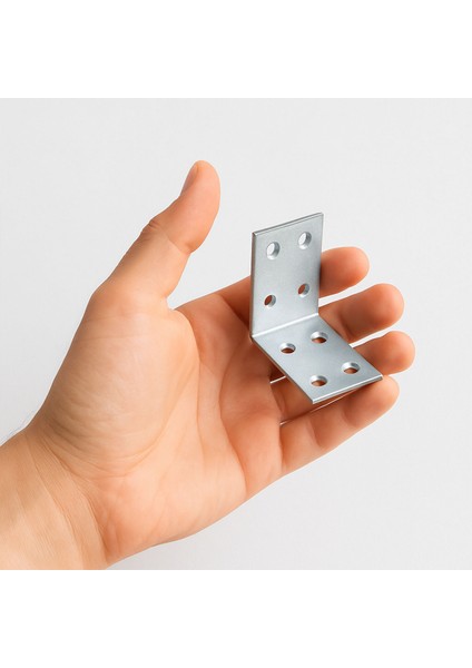 Metal Köşebent L Demiri (25 Adet) 30X40X40 mm Mobilya Duvar Sabitleme Gönye Bağlantı Aparatı indirimleri