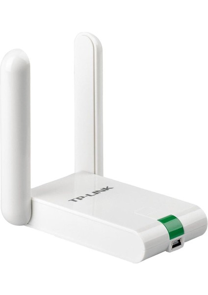 TL-WN822N, N300 Mbps Yüksek Kazanımlı Kablosuz USB Adaptör, 2X3DBI Anten, 1.5 M USB Kablolu, Beyaz