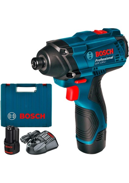 Professional Gdr 120-LI Akülü Darbeli Somun Sıkma (12 Volt, 2 x 2,0 Ah Akü, Şarj Cihazı, Plastik Çanta, 100 Nm Maks. Tork, 1/4" Altıgen Uç Girişi)