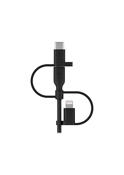 Evrensel Kablo (3'ü 1 Arada Usb-C, Lightning, Micro-Usb Şarj Kablosu) Akıllı Telefonları, Tabletleri, Güç Bankalarını ve Daha Fazlasını Şarj Edin (3,3 Ft/1 M) fiyatları