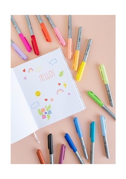 Intensity Marking Colour Permanent Kalıcı Markör, 12'li Blister, 12 Canlı Renk, Kapağı 1 Ay Açık Kalsa Da Kurumayan Mürekkep fiyatları