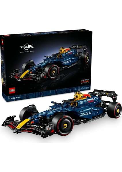 Oracle Red Bull RB20 F1 Araba 42206 - Yetişkinler Için 1:8 Ölçekli V6 Motor, Vites Kutusu ve Drs Içeren Yarış Arabası Modeli Yapım Seti, Hediye Fikri (1639 Parça)