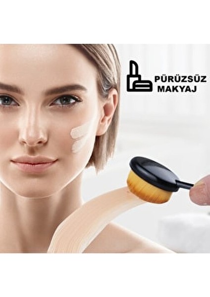 Profesyonel Contour Fırçası Yumuşak Kıllarla Pürüzsüz Uygulama İçin Kaşık Tasarım