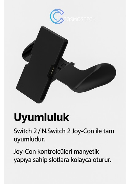 Switch 2 Joy-Con Şarjlı Grip – Taşınabilir Controller Charging Gamepad modelleri