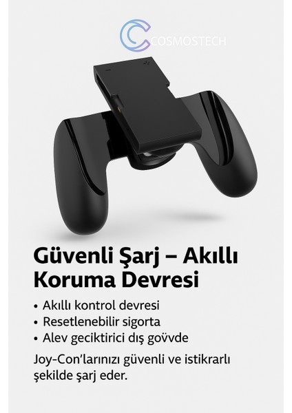 Switch 2 Joy-Con Şarjlı Grip – Taşınabilir Controller Charging Gamepad indirimleri