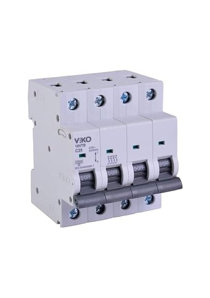 10VTB-4C25 Otomatik Sigorta 10KA C Tipi 4 Kutup 25A modelleri