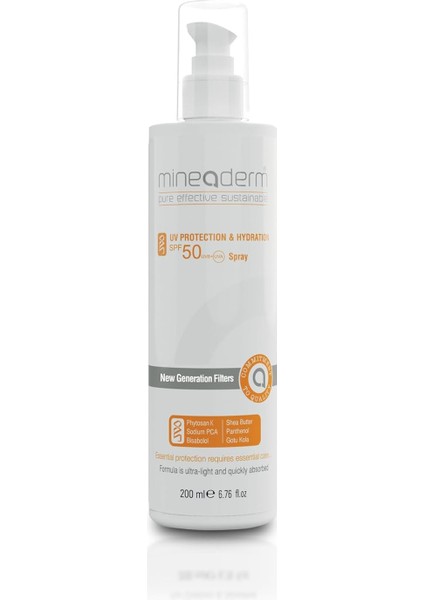 Mineaderm Uv Protection ve Hydration Spf 50+ Sprey 200 ml modelleri