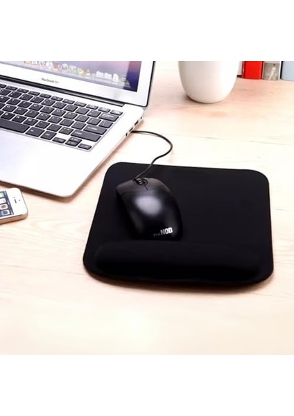 Bilek Destekli Mouse Pad Ergonomik Kaymaz Taban Mouse Pad, Bilek Tasarım Siyah fiyatları
