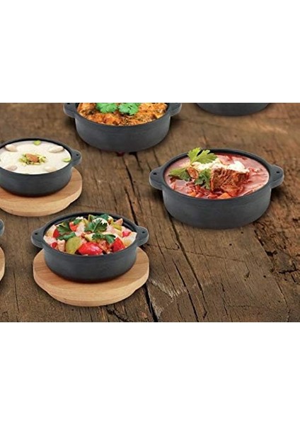 Kabı, Lv Eco Gv 11 K4, Yuvarlak Güveç, Ahşap Altlık, Çap 11 Cm, Dökme Demir, Siyah modelleri