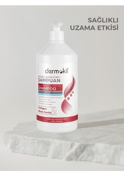 Dermokil Kolajen ve Siyah Sarımsak Sağlıklı Uzama Etkili Şampuan 1 L modelleri
