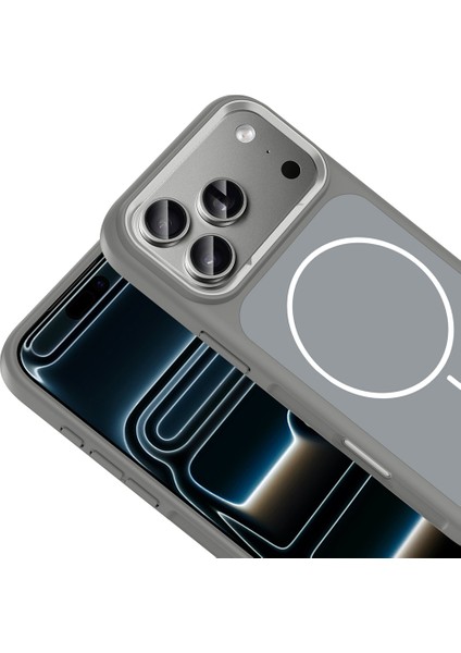 iPhone 17 Pro Kılıf M-Safe Şarj Özellikli Metal Kamera Çerçeveli Sanremo Silikon Kılıf fiyatları