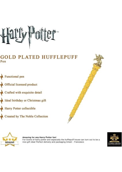 Noble Collection Harry Potter Hogwarts Kalemi Hufflepuff modelleri