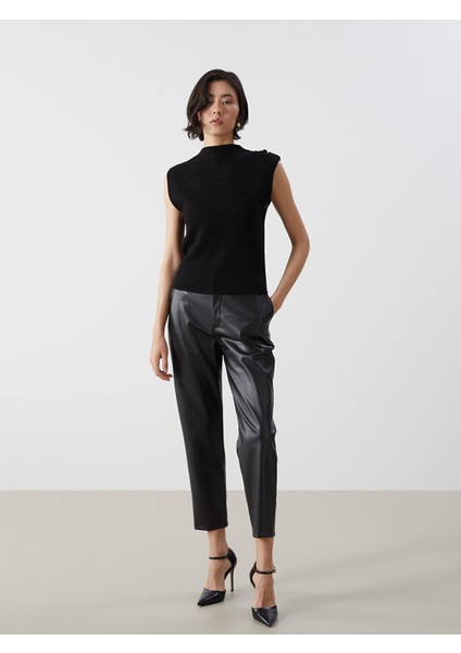 Yeni Sezon Dik Yaka Kadın Triko Süveter modelleri