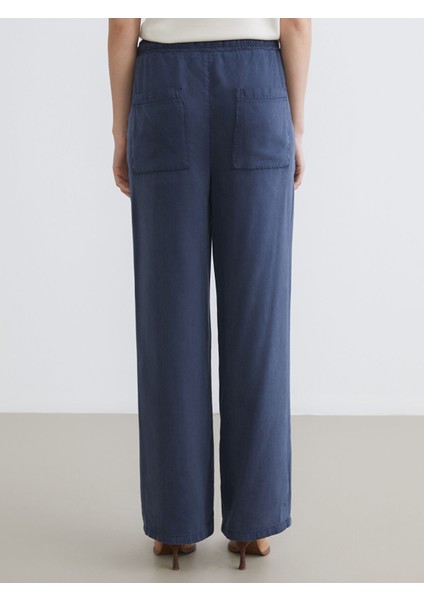 Yeni Sezon Beli Lastikli Geniş Paça Kadın Pantolon fırsatları