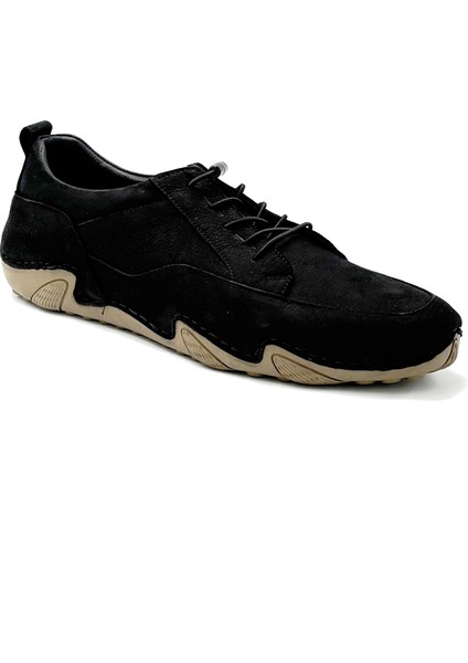 Modesa Hakiki Deri Kauçuk Kaymaz Taban Günlük Erkek Ayakkabı Siyah modelleri