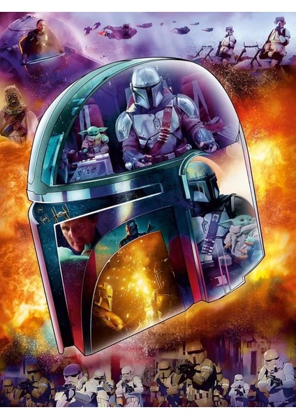Star Wars The Mandalorian: Helmet 770 Parça Puzzle