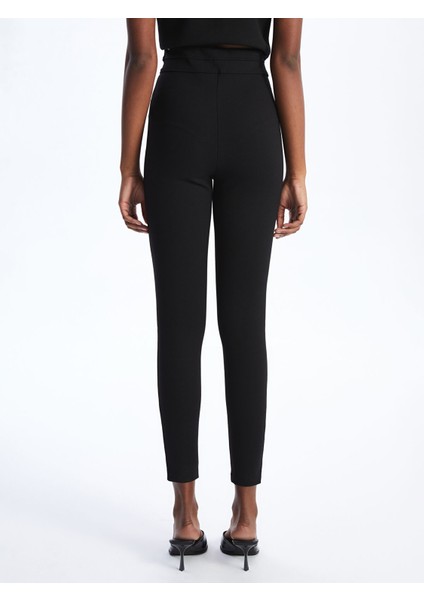Yeni Sezon Kadın Beli Lastikli Düz Tayt Pantolon fırsatları