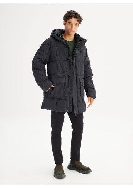 Siyah Erkek Mont LR397064656 Siyah Mont modelleri