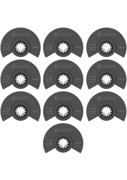 Professional 10 x Segman Testere Bıçağı Acz 100 Bb (Ahşap ve Metal Için, 100 Mm, Aksesuar Çok Amaçlı Alet)