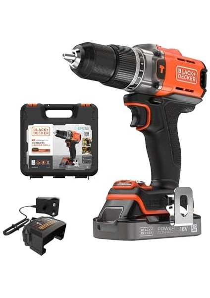 BLD682D1XK-QW 18V Powerconnect™ Kömürsüz Şarjlı Matkap/vidalama (1 x 2.0AH Akü, 1A Şarj Cihazı ve Kitbox Ile) modelleri