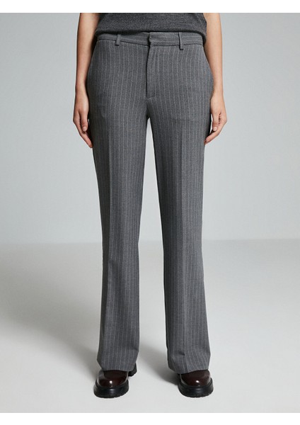 Yeni Sezon Dar Fit Çizgili Kadın Pantolon fiyatları