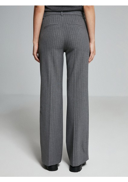 Yeni Sezon Dar Fit Çizgili Kadın Pantolon indirimleri