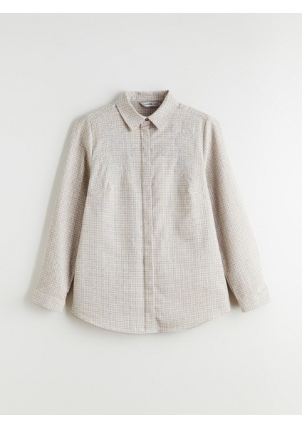 Yeni Sezon Büyük Beden Ekose Kadın Gömlek modelleri