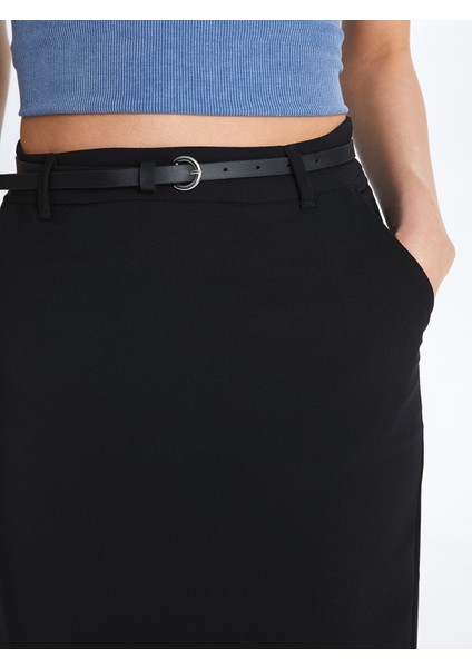 Yeni Sezon Beli Kemerli Standart Fit Kadın Etek fiyatları