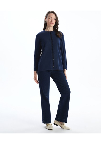 Yeni Sezon Bisiklet Yaka Desenli Kadın Triko Kazak fiyatları