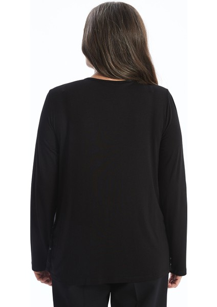 Yeni Sezon Bağlamalı Yaka Desenli Uzun Kollu Kadın Bluz fırsatları