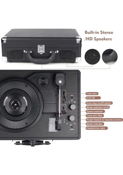 Dıgıtnow Vinil Plak Çalar Kablosuz Pikap fırsatları