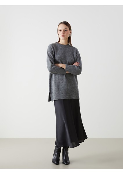 Yeni Sezon Bisiklet Yaka Oversize Kadın Triko Kazak fiyatları