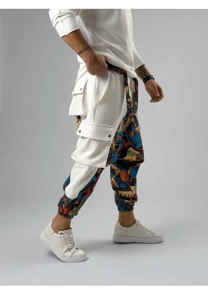 Erkek Garni Tasarım Müzik Desenli Spor Şalvar COC2564 fiyatları