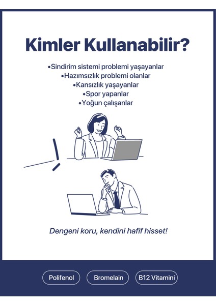 Polifenol Bromelain - 30 Kapsül modelleri