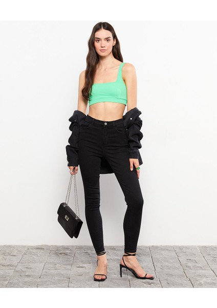 Yeni Sezon Yüksek Bel Jüpiter Süper Skinny Fit Kadın Jean Pantolon