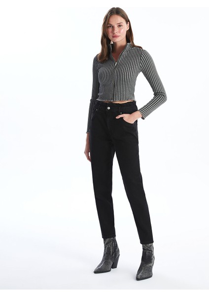 Yeni Sezon Mom Fit Kadın Jean Pantolon