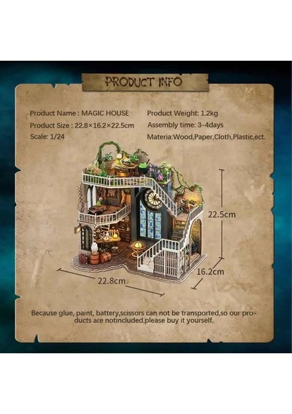 Dıy Ahşap Dollhouse ve Minyatür Mobilya fırsatları