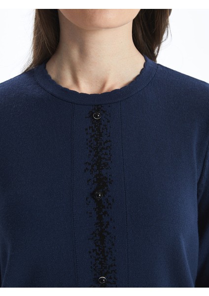 Yeni Sezon Bisiklet Yaka Desenli Kadın Triko Kazak modelleri