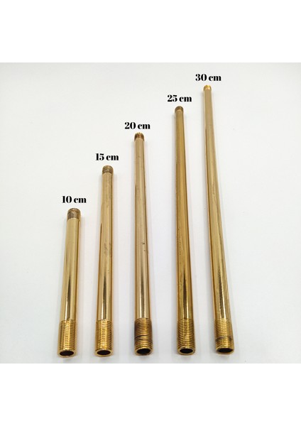 Dekoratif Avize Abajur Masa Lambası Uzatma Borusu Gold Renk 10 cm modelleri