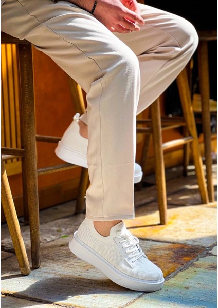 Yzlal KB-116 Kuback Beyaz Bağcıklı Triko Günlük Erkek Ayakkabı (Numara: 40) indirimleri