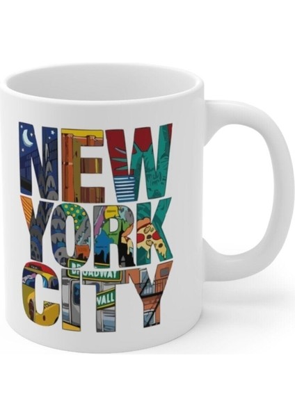 New York City Baskılı Kahve Kupası Hediyelik Eşya Hediyelik Kupa