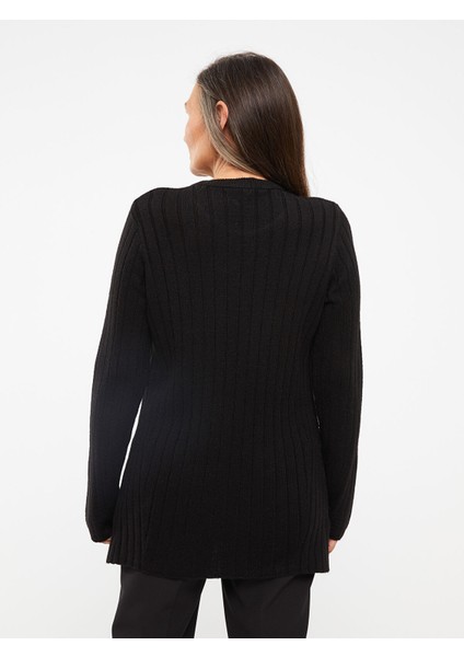 Yeni Sezon Bisiklet Yaka Kendinden Desenli Uzun Kollu Kadın Triko Kazak indirimleri