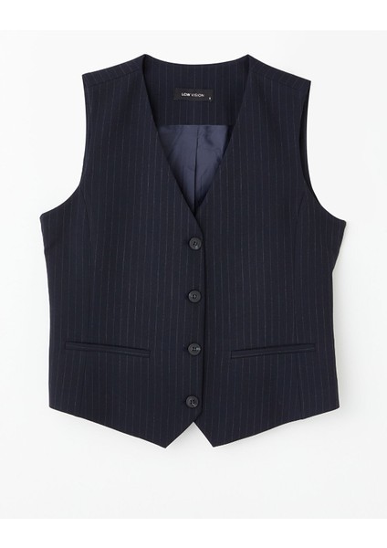 Yeni Sezon V Yaka Çizgili Kadın Klasik Yelek indirimleri