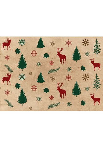 40 Adet Renkli Yılbaşı Sofrası Sunum Aksesuar Kağıdı Tabak Altı Servis Kağıdı (Fırında Kullanılmaz) indirimleri