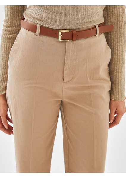 Yeni Sezon Beli Kemerli Loose Fit Kadın Pantolon modelleri