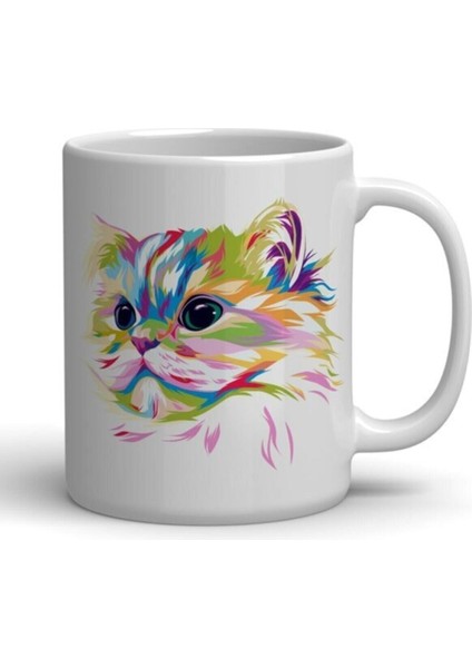 Kedi Baskılı Bardak